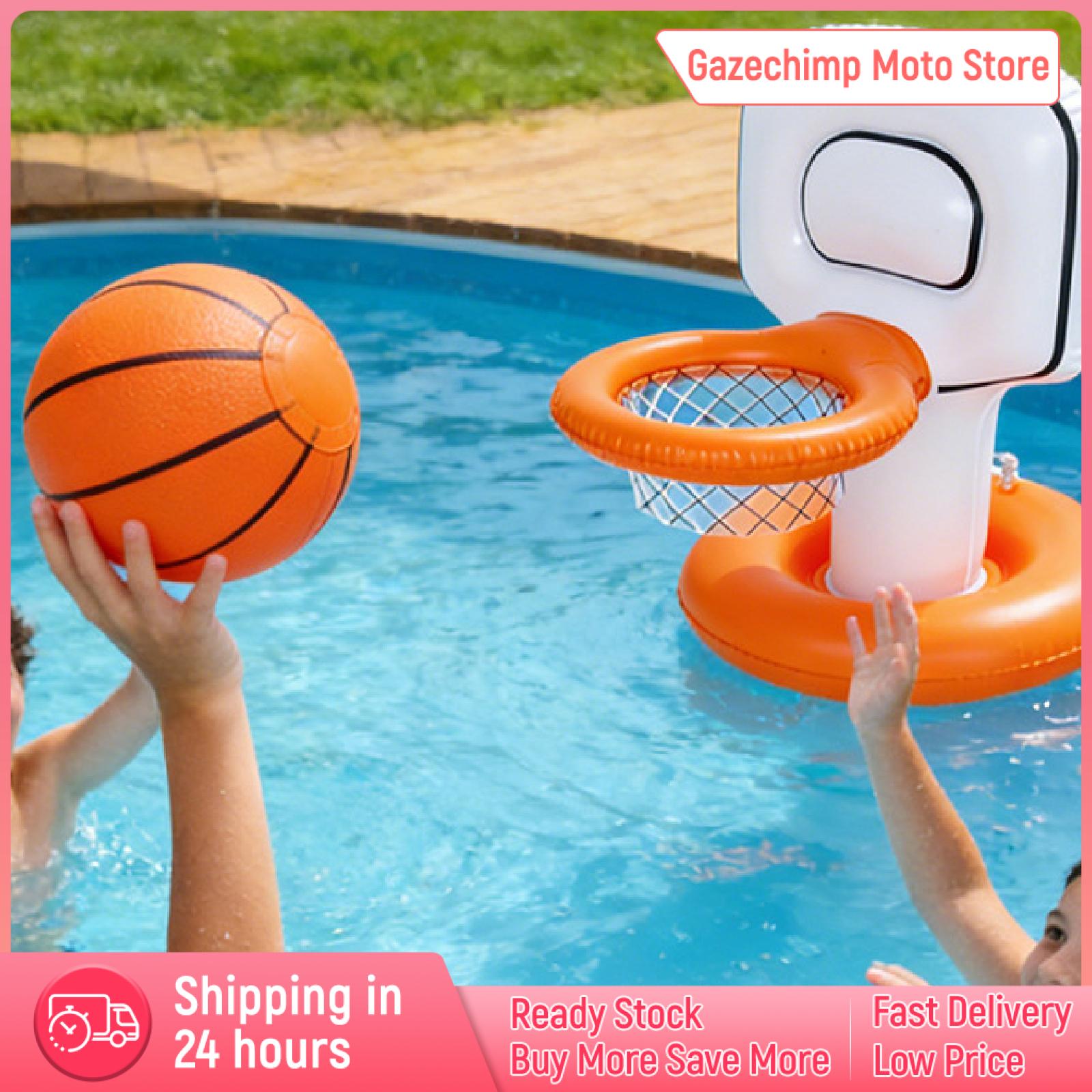 Gazechimp Pool Basketball Hoop Portable Creative Inflatable Outdoor Water Game Floating Water Game for Gathering Vacations Beach Lakeside ราคา 6,192 บาท*ส่งฟรี