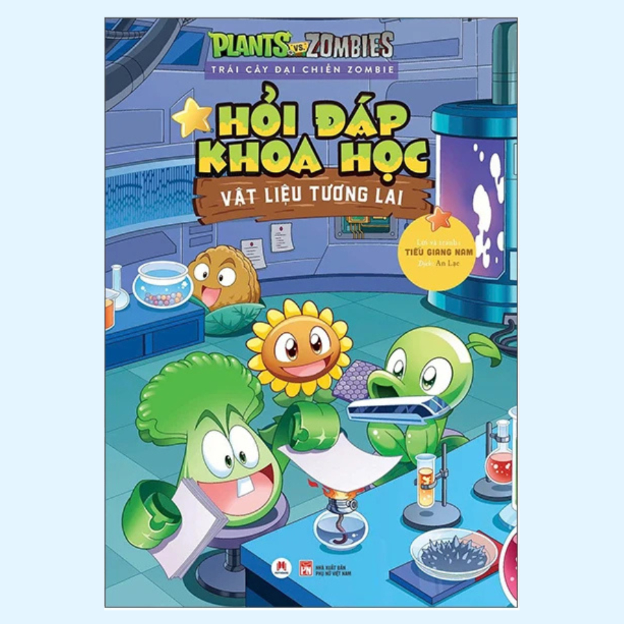 Sách Trái Cây Đại Chiến Zombies - Hỏi Đáp Khoa Học - Vật Liệu Tương Lai (HHB)