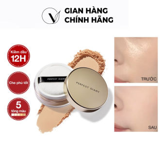 Phấn phủ dạng bột Perfect Diary chống thấm nước kiểm soát dầu nhiều màu tùy chọn 7g VM_Cosmetic