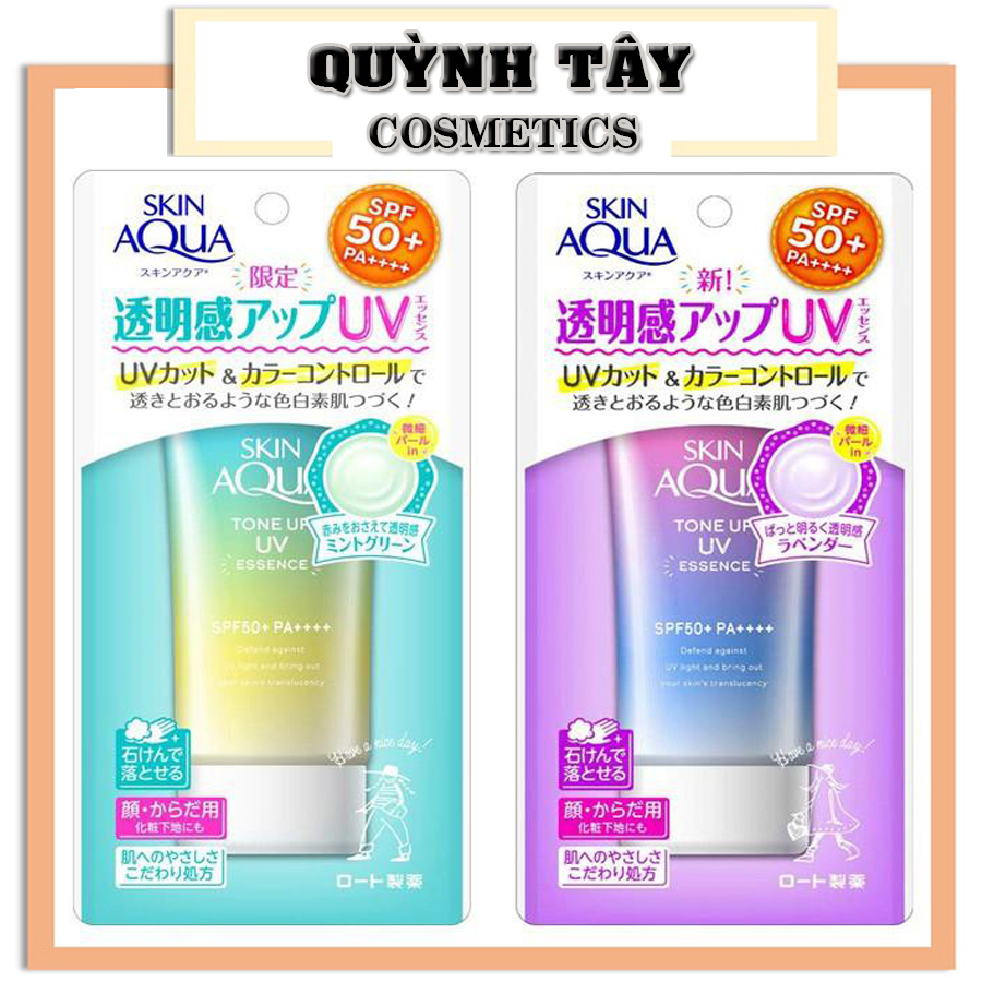 Kem chống nắng skin aqua tone up uv spf 50+ pa++++ 80g nội địa nhật