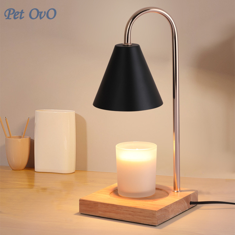Wooden Classic Candle Warmer with 2pcs 35W halogen light bulb Candle Warmer Light