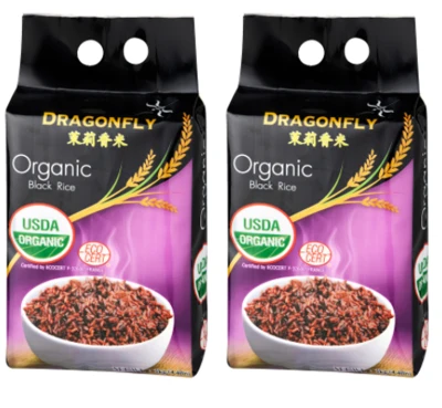Dragonfly Organic Black Rice 2kg x 2 packs
