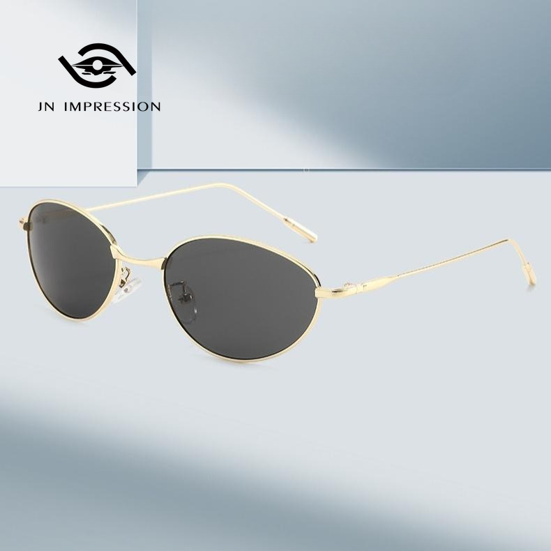 JN IMPRESSION Y2K Peach Pink Women's Hot Girl Personality Sunglasses European and American Fashionable Metal Frame Sunglasses Tide ราคา 182 บาท*ส่งฟรี