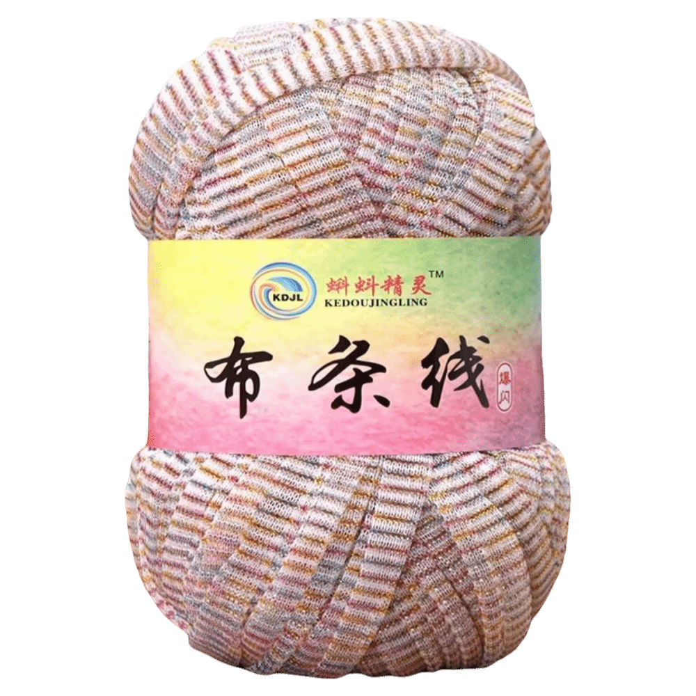 WEARXUNKANGDA Metallic Finish Knitting Yarn DIY Accessories Colorful Sparkling Metallic Yarn High Quality 50g 30M Crochet Line Sun Hat Bag Plush Toy