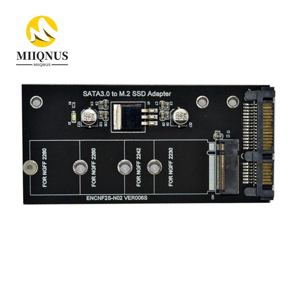 MIIQNUS Vật tư máy tính Thêm thẻ B-M SSD Bộ chuyển đổi SSD Bộ chuyển đổi NGFF Thẻ chuyển đổi giao diện Thẻ Bộ chuyển đổi Hỗ trợ SATA Khóa M2.SSD tiêu chuẩn Bộ chuyển đổi M2 sang SATA3 Giá 80,000 Đồng*Miễn phí vận chuyển
