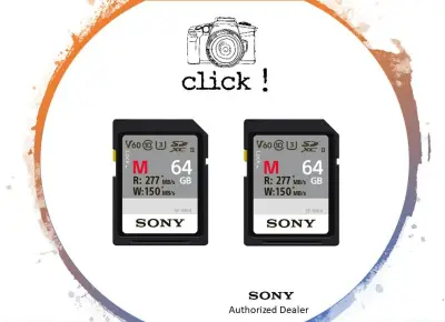 Sony 64GB / SF-M64 M Series UHS-II SDXC Memory Card (U3) Twin Pack