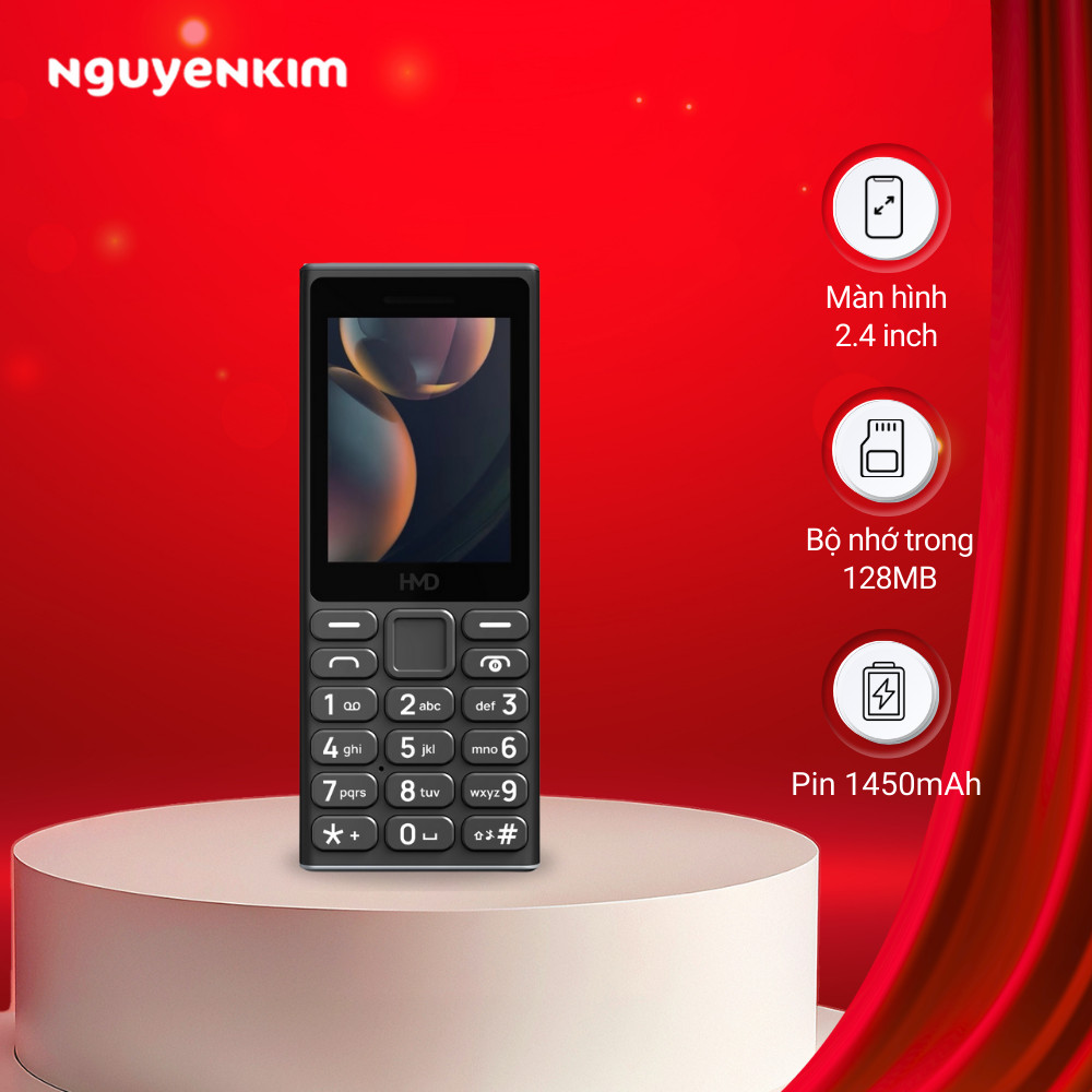 Điện thoại Nokia HMD 105 4G TA-1651 DS VN Đen
