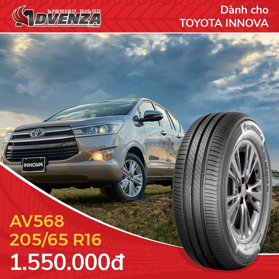 Lốp xe 205/65R16 ADVENZA - Vỏ xe dành cho xe Toyota Innova, Nissan Teana,...