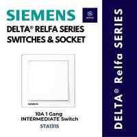 SIEMENS DELTA RELFA SWITCH & SOCKET OUTLET/1 GANG/2 GANG/3 GANG/4 GANG/RJ11/RJ45/15A/20A (SIRIM)