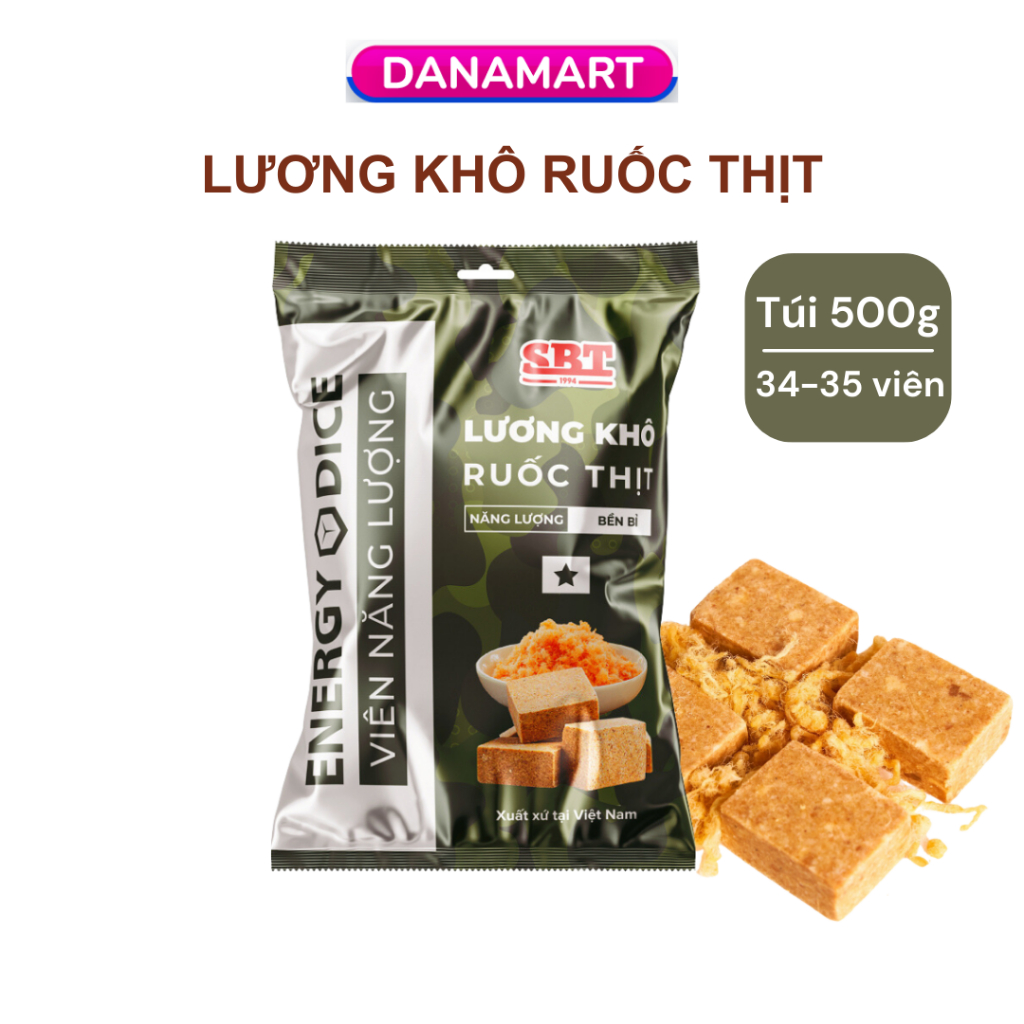 Lương Khô Mini Vị Ruốc Thịt Bổ Sung Năng Lượng Bền Bỉ Dinh Dưỡng Thay Thế Bữa Ăn