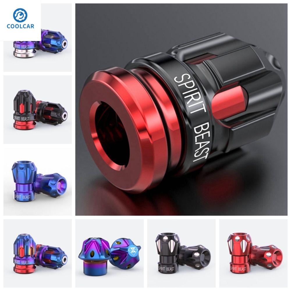 COOLCAR Không thấm nước Nắp van xe máy hợp kim nhôm Hợp kim nhôm Chống bụi Nắp vành van lốp bánh xe ô tô Nắp van đùm bánh xe Đầy màu sắc Vỏ bọc không thấm nước hợp kim nhôm Lốp bánh xe ô tô