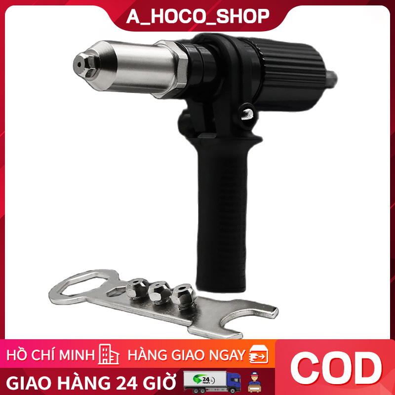 Hoàn thiện với đinh tán nhôm, bộ tuốc nơ vít đinh tán có tay cầm,Máy tán đinh Máy kéo lõi khí nén Máy khoan cơ điện