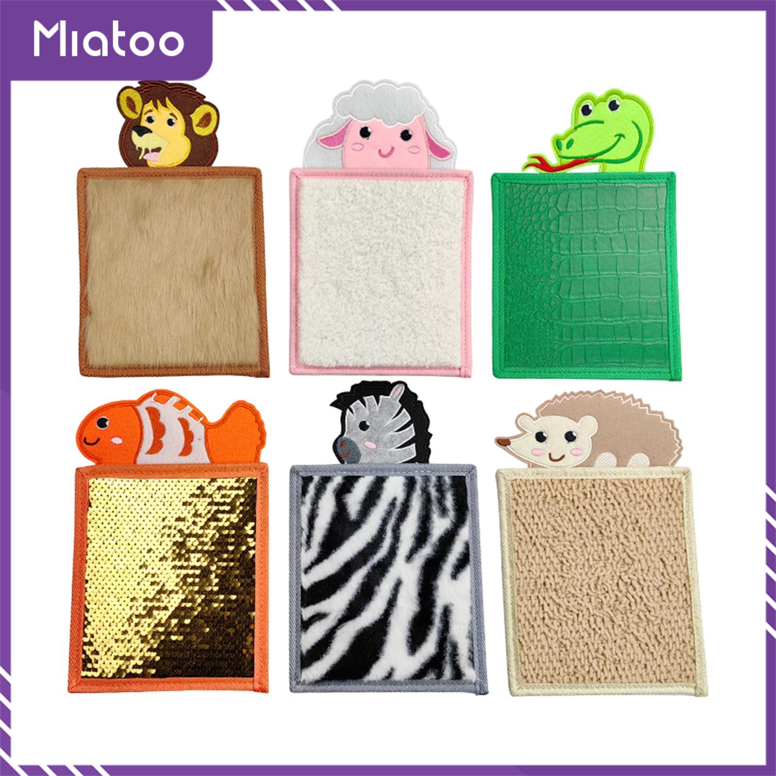 Miatoo 6x Sensory Mats Educational Portable Travel Toy Tactile Learning Assorted for Home Fine Motor Exploration Classrooms Daycares
