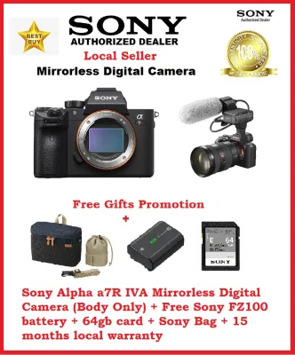 Sony Alpha a7R IVA Mirrorless Digital Camera (Body Only) + Free Sony FZ100 battery + 64gb card + Sony Bag + 15 months local warranty