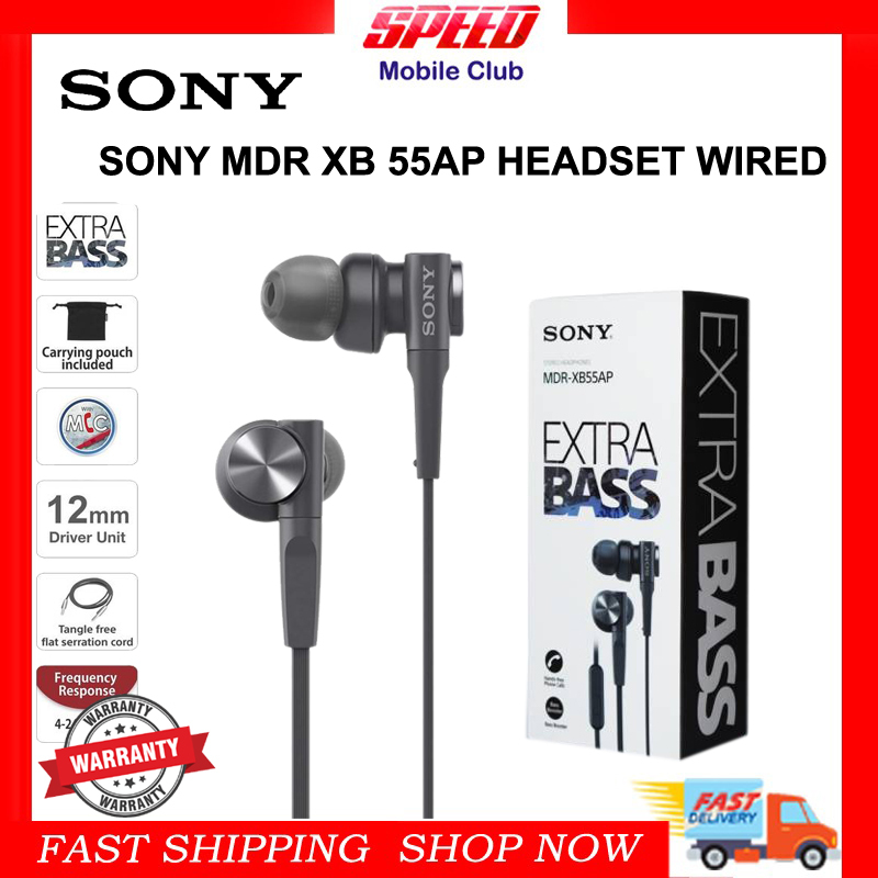 SONY MDR XB 55AP WIRED HEADSET | BRAND NEW | WITH ONE YEAR WARRANTY Singapore