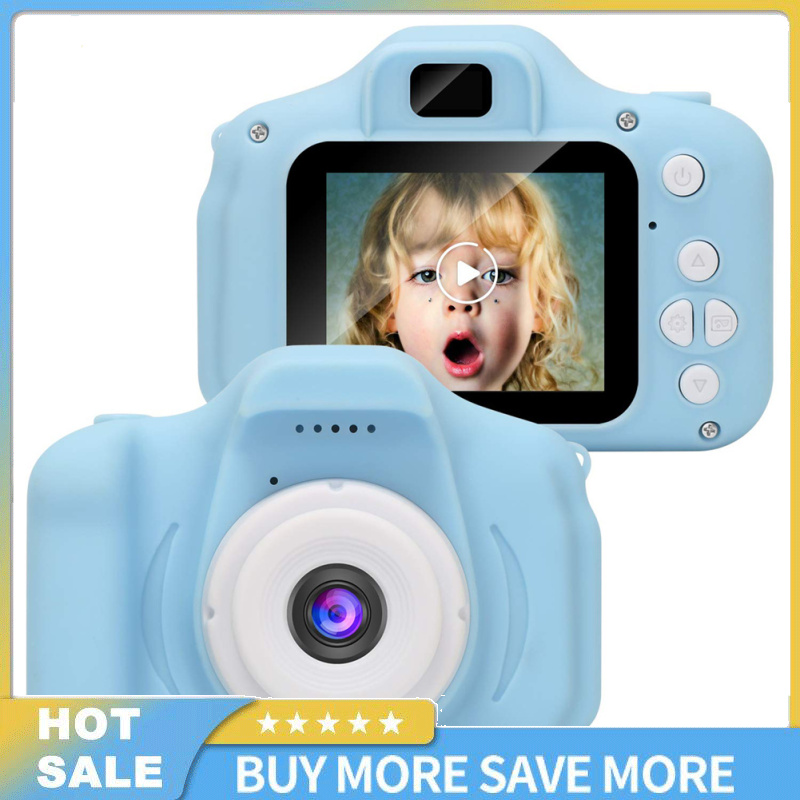 X2000 Upgrade Kids Camera 1080P HD Digital Video Cameras 2 Inch Screen Digital Camera For Age 3-8 Boys Girls ราคา 195 บาท*ส่งฟรี