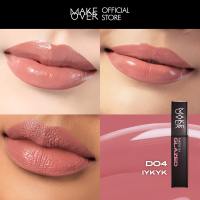MAKE OVER Powerstay Glazed Lock Lip Pigment - NIKI Lip Glazed Plump Gloss Next Level Lip Cream Transferproof Pigmented Tahan Lama 24 Jam Ringan Lipstick Long Lasting Somethin Time Less w Maybe Euphoria