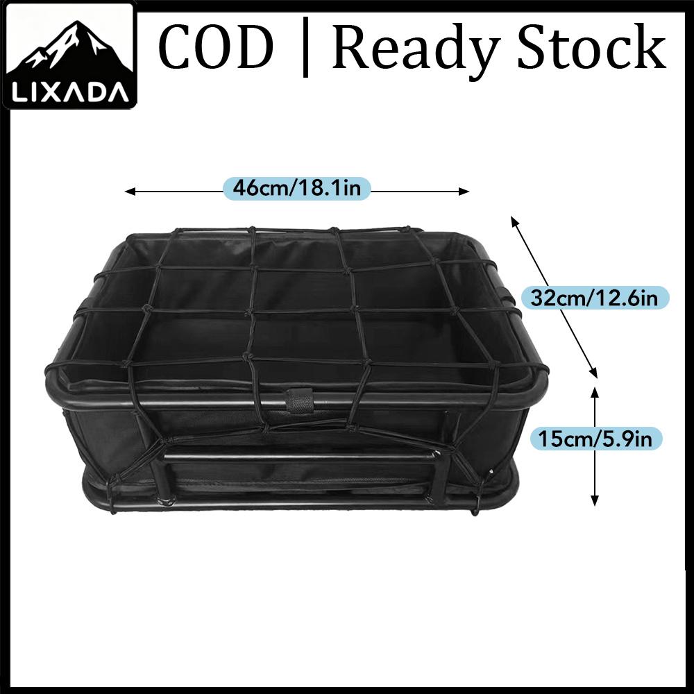 LIXADA Bike Basket ar Bike Rack for Adult Men/Women Bikes Heavy Duty Bike Cargo Rack ar Bike E Bike Basket Bike Accessories Basket for Electric Bike ราคา 2,671 บาท*ส่งฟรี