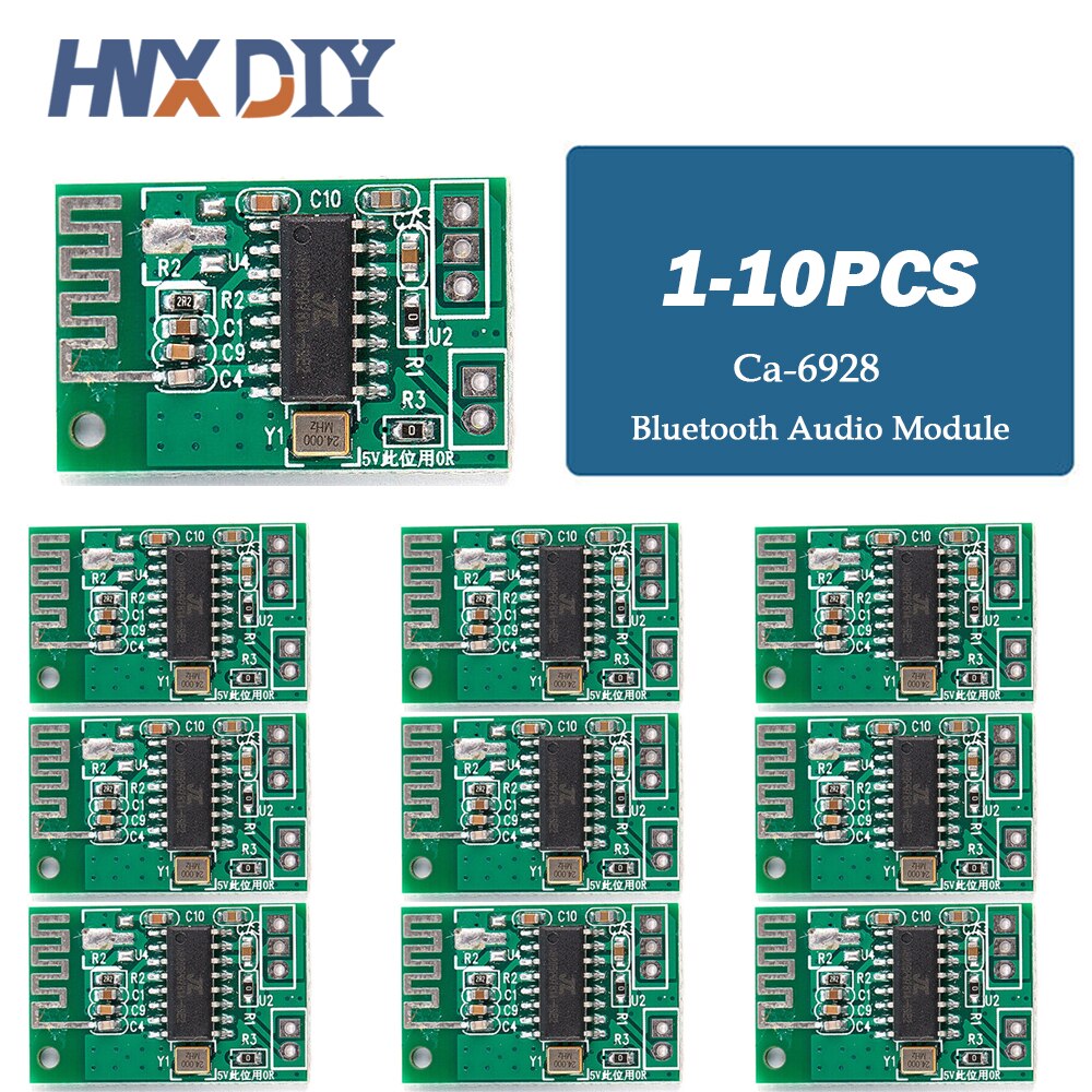 5/10PCS Ca-6928 Bluetooth Audio module LED power 3.3V-8V audio dual digital audio amplifier module board