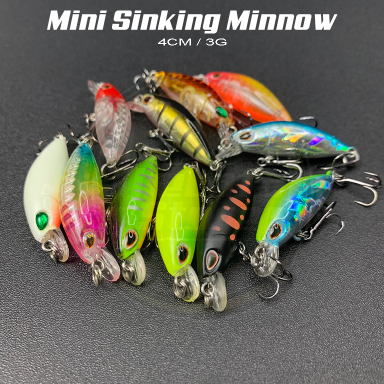 5-Piece Minnow Lure Set – 3cm Floating Crankbaits With 3D Eyes For Micro Fishing - View #7