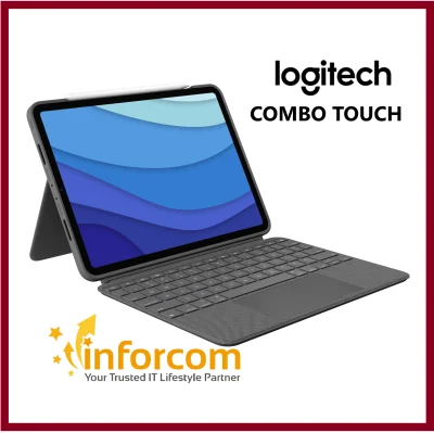 Logitech COMBO TOUCH for iPad Air 10.9 (4th Gen) / iPad Pro 11 (1st, 2nd, 3rd Gen) and iPad Pro 12.9 (5th Gen) with TrackPad and Backlit Keyboard Case ( A1934, A1979 A1980 A2013 A2068 A2228 A2230 A2231 A2301 A2377 A2459 A2460 A2378 A2379 A2461 A2462 )