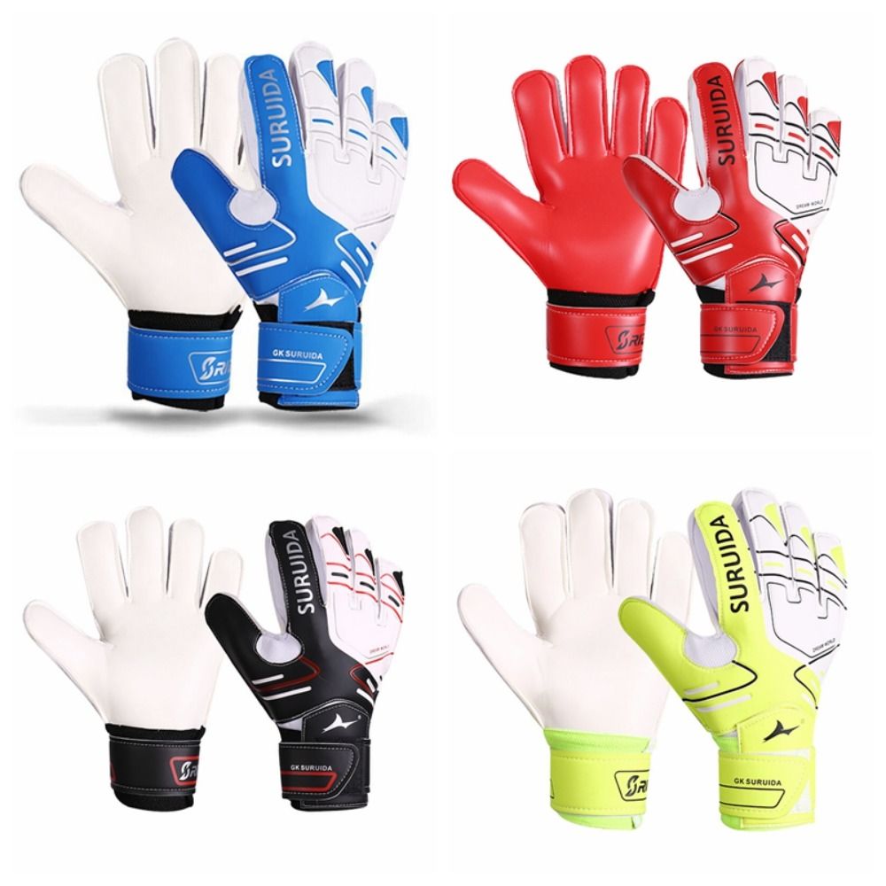 N6MBRH 1 Pair Anti Slip Goalkeeper Gloves Size 5