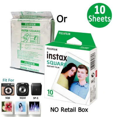 Fujifilm Instax SQUARE Film 10 Sheets Papers For Fuji Instax SQ1 SQ20 SQ10 SQ6 Share SP-3 Instant Photo Camera