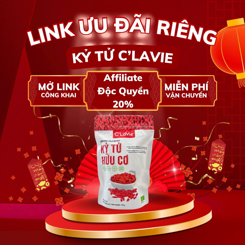 [Affiliate Độc Quyền 20%] Kỷ tử hữu cơ C'Lavie 170g