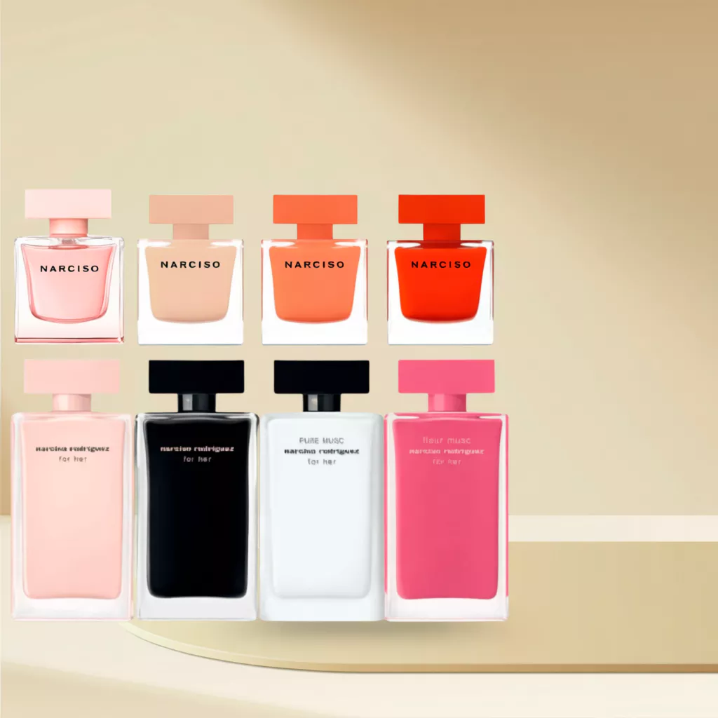 Chiêt 10ml - Nước Hoa Nữ Narciso Ambree Cam Lùn, Narciso Poudree Hồng Lùn, Narciso Rouge Đỏ Lùn, Narciso Cristal EDP