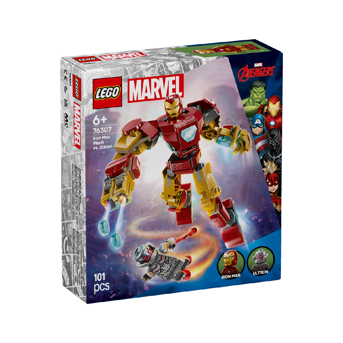 Đồ Chơi Lắp Ráp Robot Người Sắt Đại Chiến Ultron LEGO SUPERHEROES 76307 (101 chi tiết)