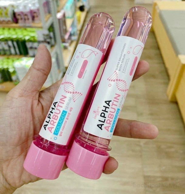 Ống Serum kích trắng da Alpha Arbutin Collagen Super Brightening Body Thái Lan