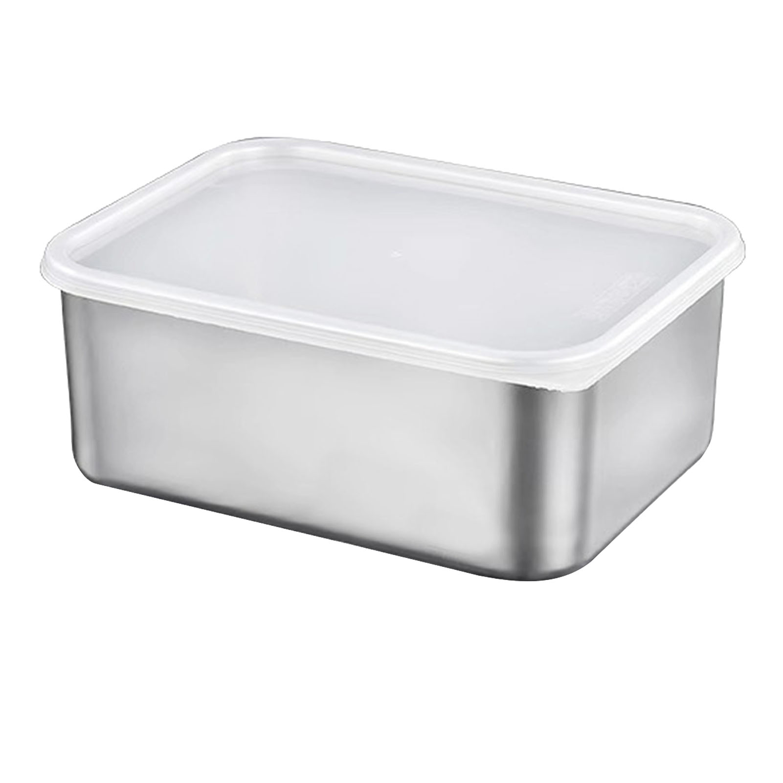 Thực Phẩm Lưu Trữ lọ đựng có nắp Hộp Ăn Trưa Cho Tủ Lạnh & Dã Ngoại Ngoài Trời Kim Loại Snack Tủ Đông Hộp 304 Thép Không Gỉ