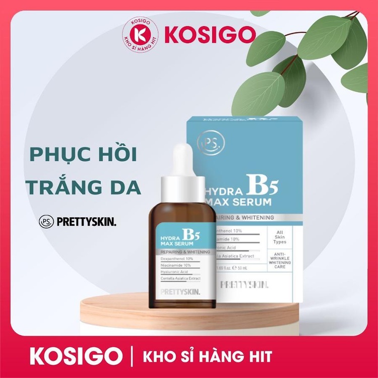 Tinh Chất Prettyskin Hydra Max Serum B5 Hàn Quốc Làm dịu da, cấp nước, giữ ẩm căng bóng da