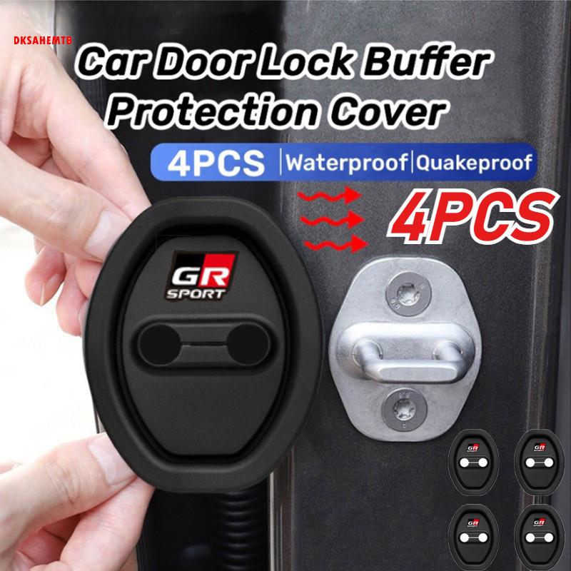 4-Piece Silicone Car Door Bumpers Toyota Gr Mitsubishi Sport Silicone Vibration Damper Car Door Lock Protector Door Lock Protector Anti-Collision Shock Absorber for Toyota Models ราคา 81 บาท*ส่งฟรี