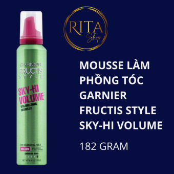 Mousse xịt làm phồng tóc Garnier Fructis Style Sky-Hi volume 183g