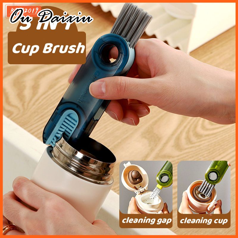 OUDAIXIU 3-in-1มัลติฟังก์ชั่ซิลิโคนขวดน้ำสุขอนามัยแปรง ราคา 9 บาท*ส่งฟรี