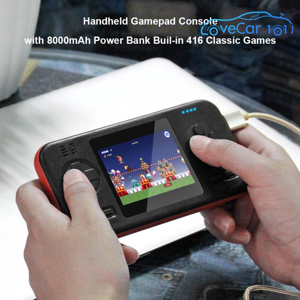 2.8 inch Handheld Gamepad Console with 8000mAh Built-in 416 Classic Games ราคา 490 บาท*ส่งฟรี