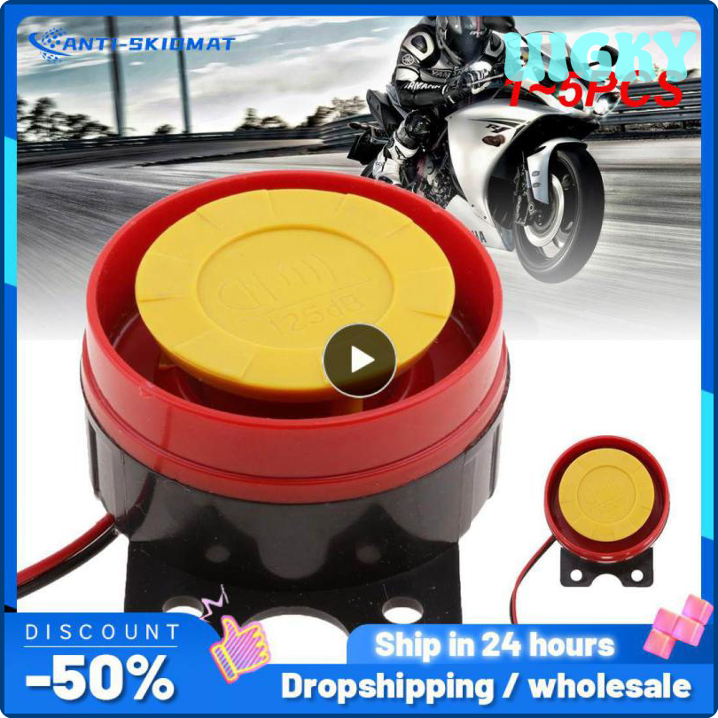 Uigky 1 ~ 5 cái còi báo động không kích còi xe bền bỉ còi báo động xe hơi xe tải 12V phổ thông còi b