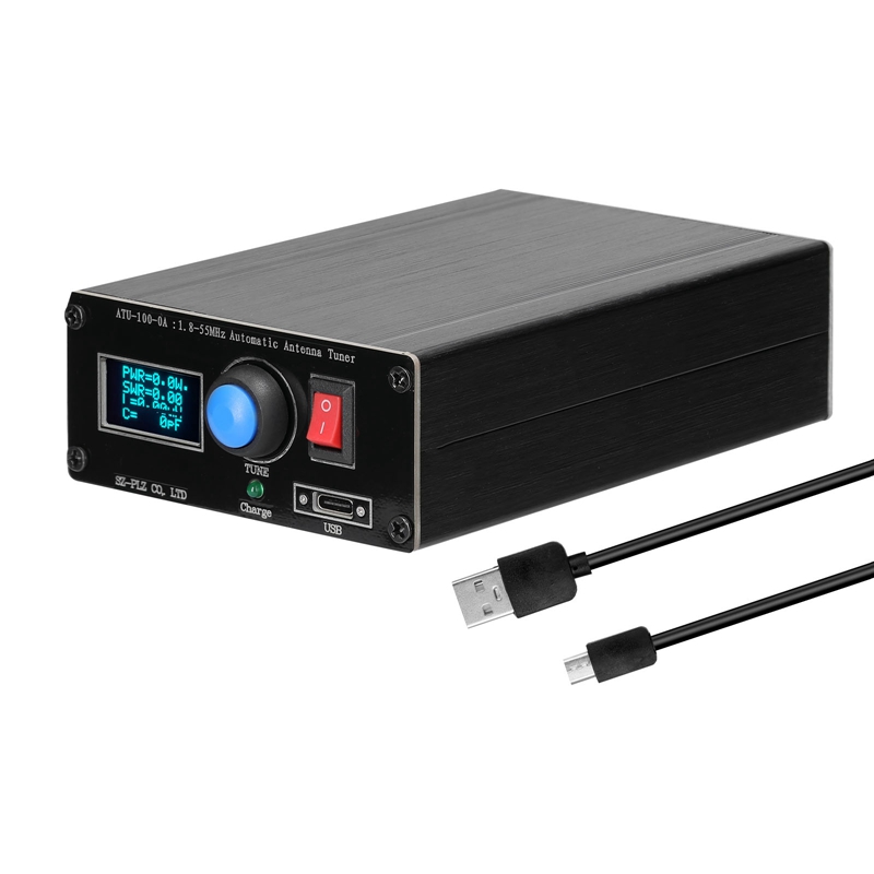 ATU-100-0A 1.8-55MHz Mini Automatic Antenna Tuner OLED Display Outcase with 1800MAh Battery ATU Antenna Tuner ราคา  2,527 บาท*ส่งฟรี