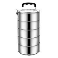 Gaosu stainless steel lunchbox Stackable Lunch Snack Box Stainless Steel Thermal Compartment Insulated Food Container Overflow-Proof Leakproof Food Warmer Home