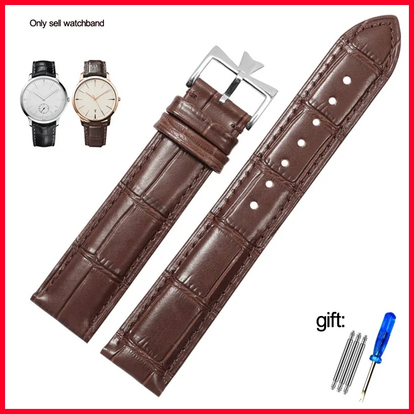 《1104》【IN stock watch strap】 19mm 20mm 21mm 22mm Genuine Leather Watch Band Replacement For Vacheron