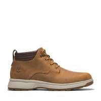 Timberland Mens Atwells Ave Waterproof Chukka Boot brown leather lace-up design