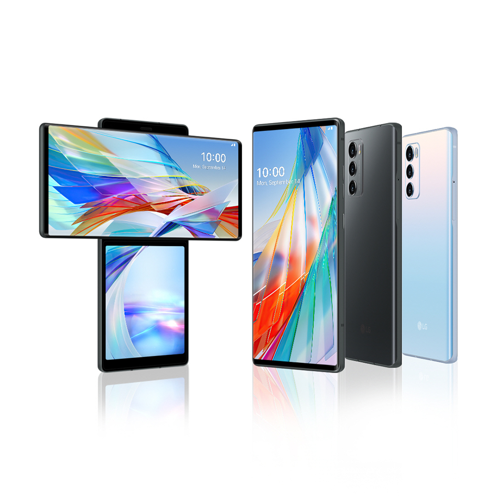 [op061] Original LG WING LMF100N LMF100TMW LMF100VM 5G Mobile Phone 6.8'' 8GB RAM 128GB/256GB ROM Single/Dual SIM Octa Core CellPhone · v21