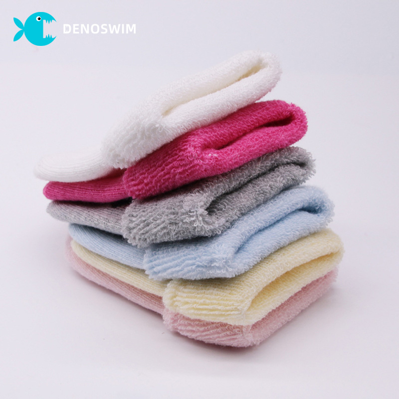 DENOSWIM 0-1Years Cute Love Heart Baby Socks Winter Thicken Warm Knitted