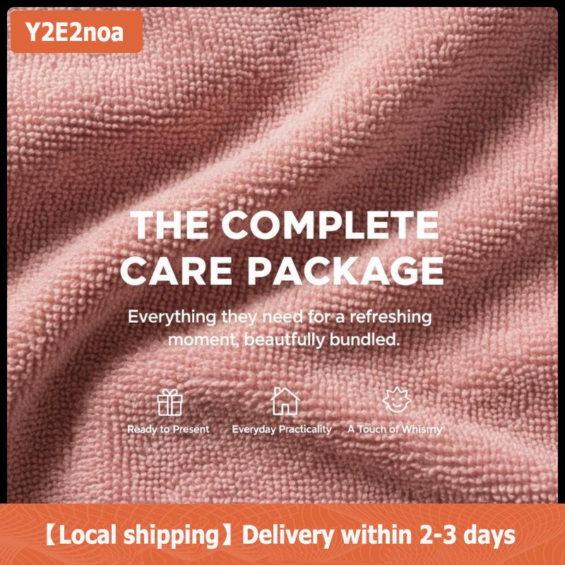 【Local shipping】 Cao Cấp Sinh Thái Màu Xanh Lá Cây Bộ Quà Tặng Thủy Tinh Rơm Cốc Siêu Mềm Khăn UPF 50 Mặt Trời Phụ Kiện Cho Ngoài Trời Tập Thể Dục Yoga