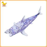 Small Shark Squeeze Toy Glitter Shark Squeeze Toy Slow Rebound Stress Relief Ball Clear Sea Animal Sensory Hand Relaxation Decompression Toy for Kids Adults