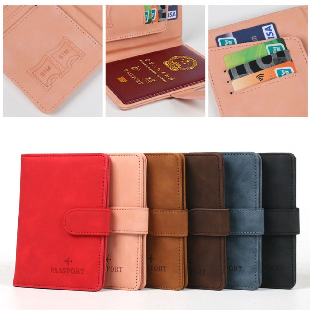 BFBFW Leather RFID Passport Holder Multi