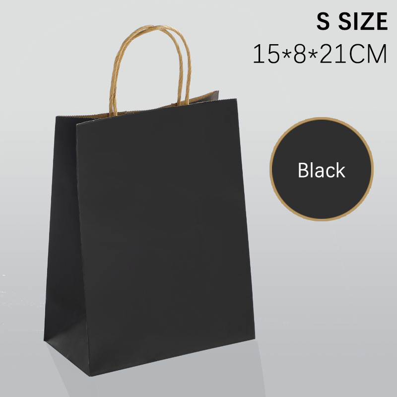 Kraft Paper Bag Gift Bag Colours with Handles Birthday Party Goodie Bag Paper Bags for Gift (Plain) Beg Kertas 纸袋