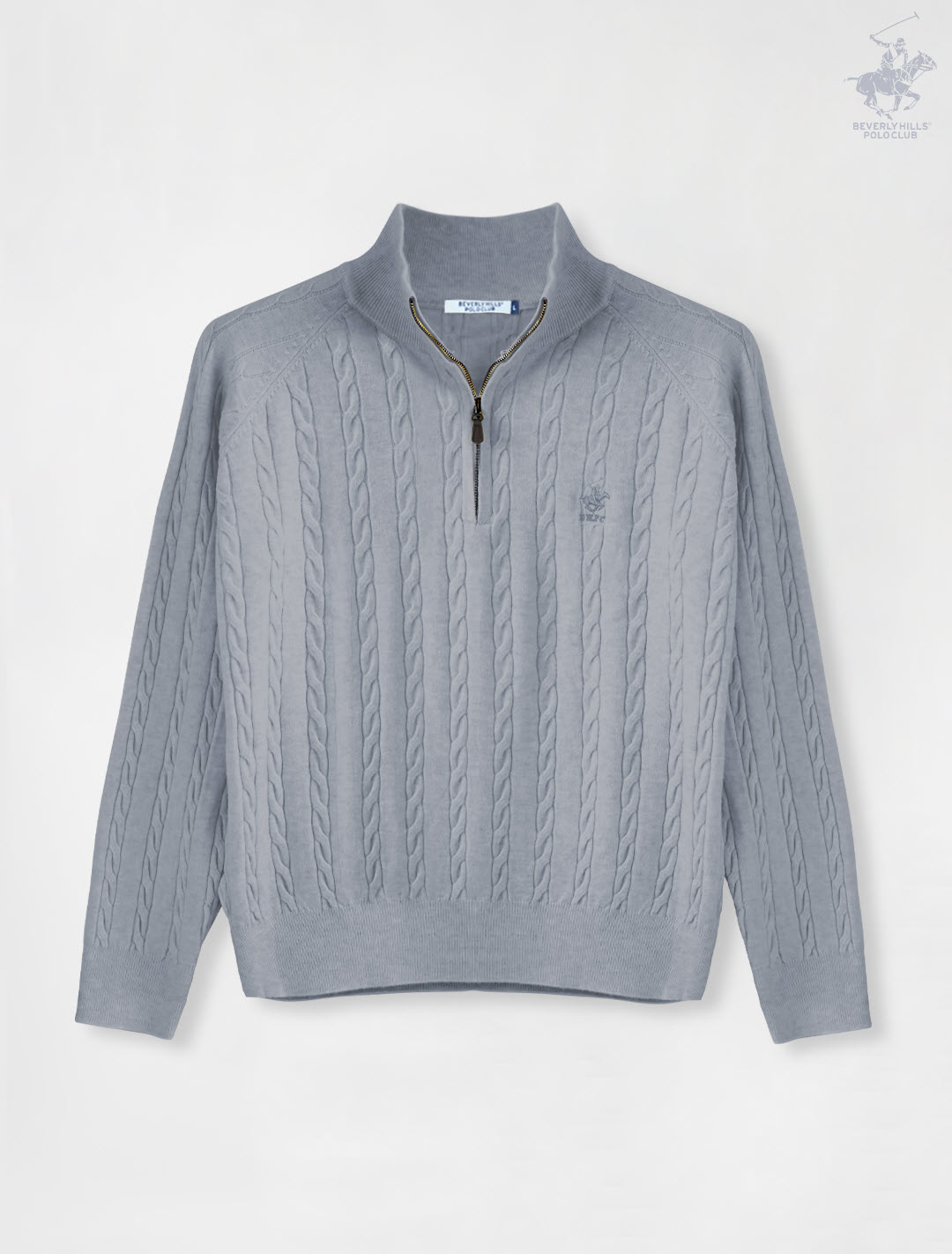 BEVERLY HILLS POLO CLUB NEW ITEMS!! Flatknit เสื้อไหมพรม Zip-Up แขนยาว รุ่น LKSF001 ราคา 645 บาท*ส่งฟรี