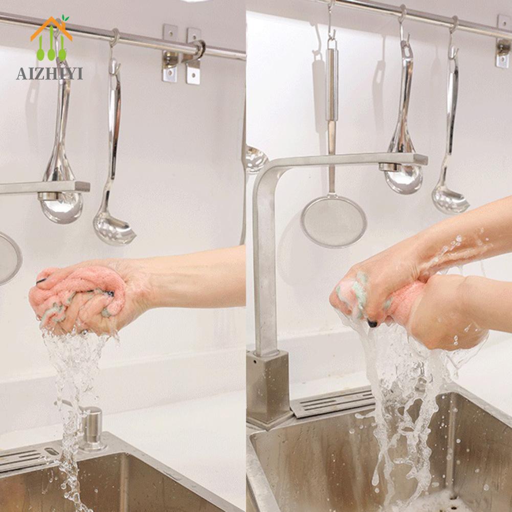 Khăn lau bát đĩa hai mặt khăn lau thấm nước khăn tay nhà bếp sạch sẽ